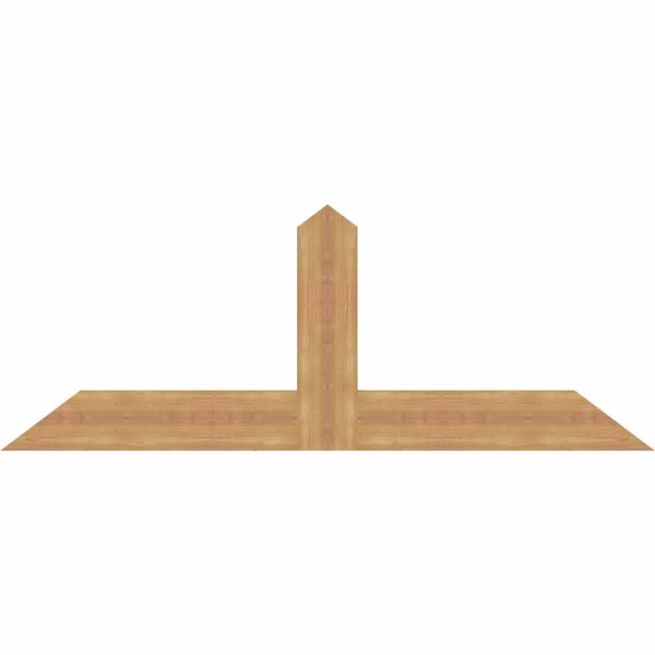 Ekena Millwork Portland Smooth Timber Gable Bracket, Western Red Cedar, 60"W x 22"H x 1 1/2"D x 5 1/2"F, 9/12 Pitch GBW060X22X0206POR00SWR - main